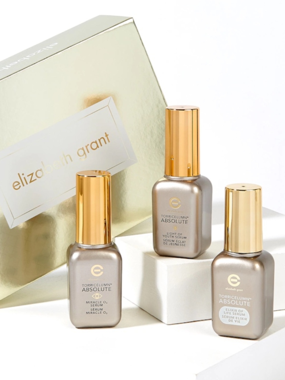 Elizabeth Grant Torricelumn Absolute Day, Night & Eye Serum 3pc Kit